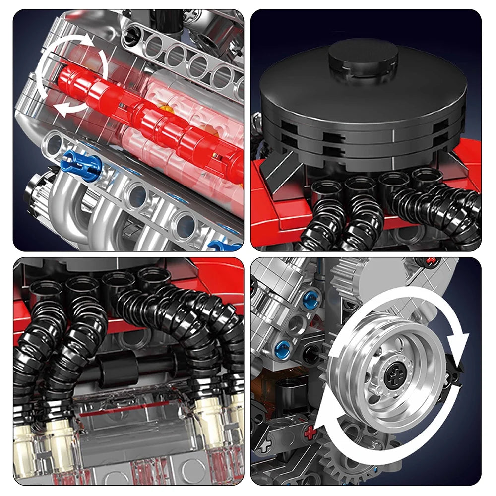 The Bricktune Replica V8 Engine
